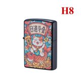 BẬT LỬA ZIPPO SƠN TĨNH ĐIỆN MAY MẮN #H8 – XÀI XĂNG