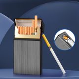 BẬT LỬA ĐIỆN KIÊM HỘP ĐỰNG THUỐC LÁ 20 ĐIẾU DÀI SLIM HB208 - SẠC ĐIỆN
