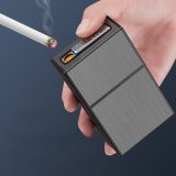 BẬT LỬA ĐIỆN KIÊM HỘP ĐỰNG THUỐC LÁ 20 ĐIẾU HB207 - SẠC ĐIỆN