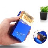 HỘP ĐỰNG THUỐC LÁ 20 ĐIẾU LỚN NÚT BẤM KIM LOẠI NHIỀU MÀU